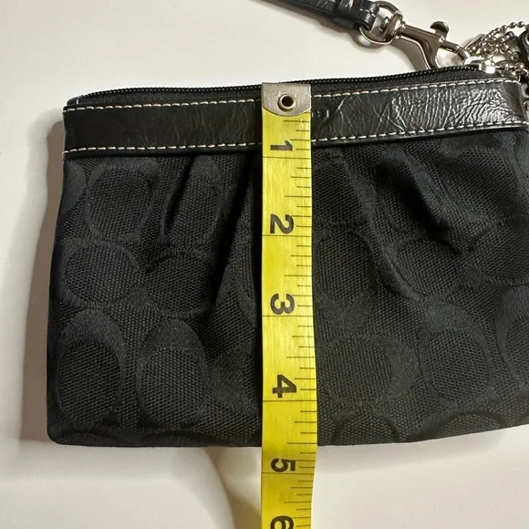 Coach Black Wristlet Bag NWOT - Picture 8 of 11
